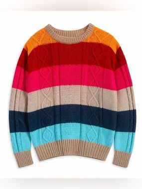 Stitches and Stripes Camden Cable Knit Sweater XXL